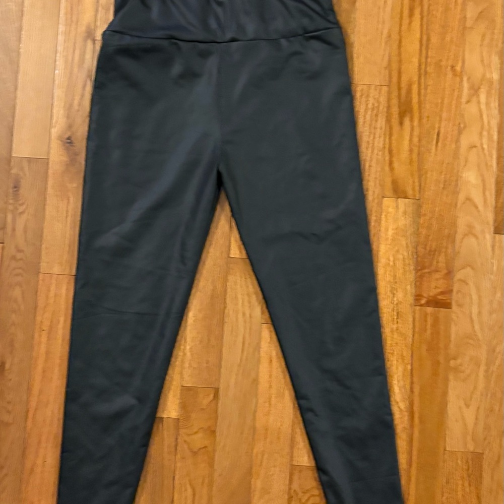 Black High-Waisted faux leather Leggings